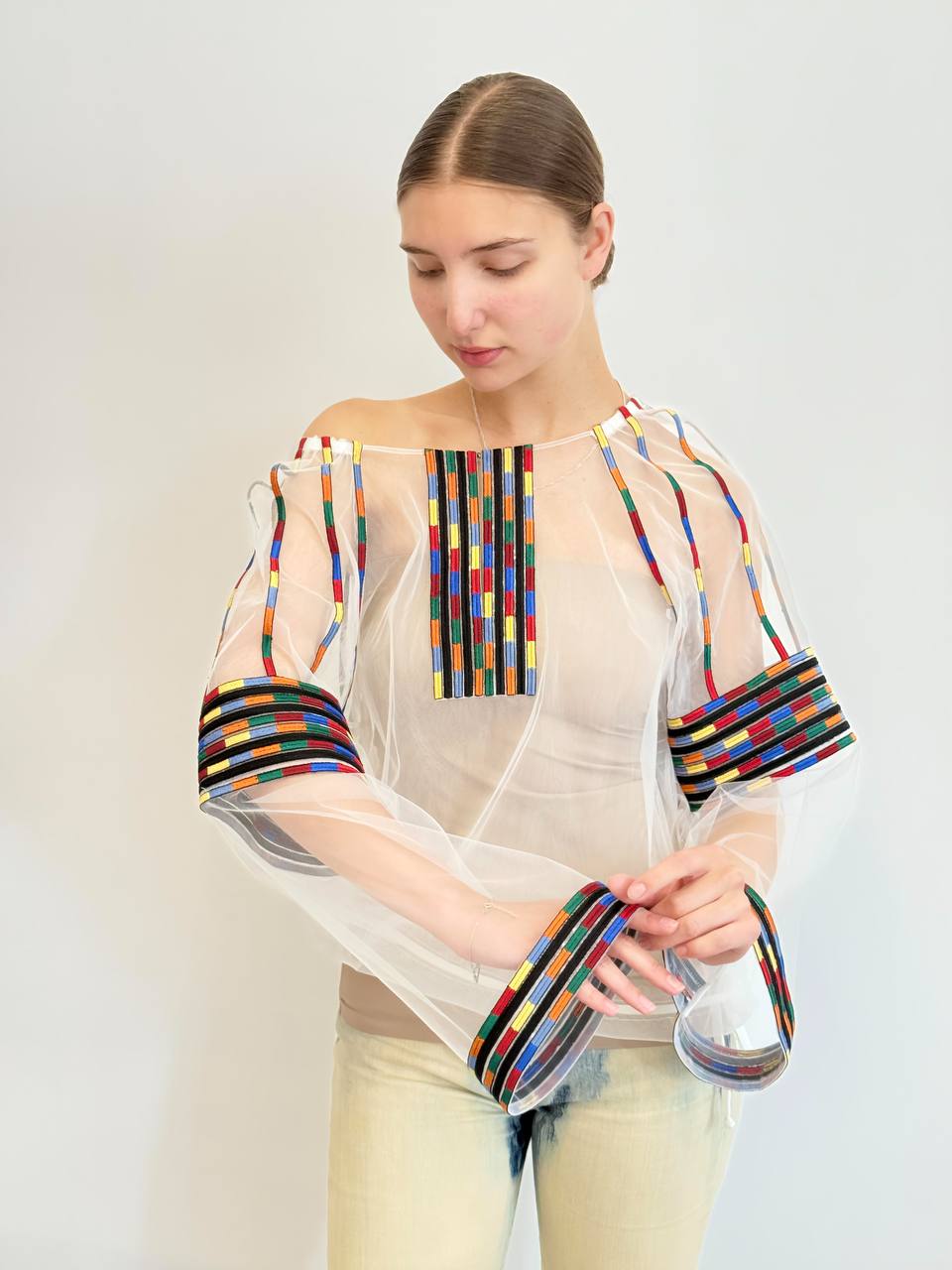 Transparent embroidery