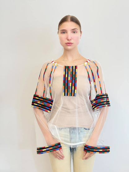 Transparent embroidery