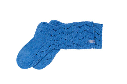 Designer knitted hand-made socks