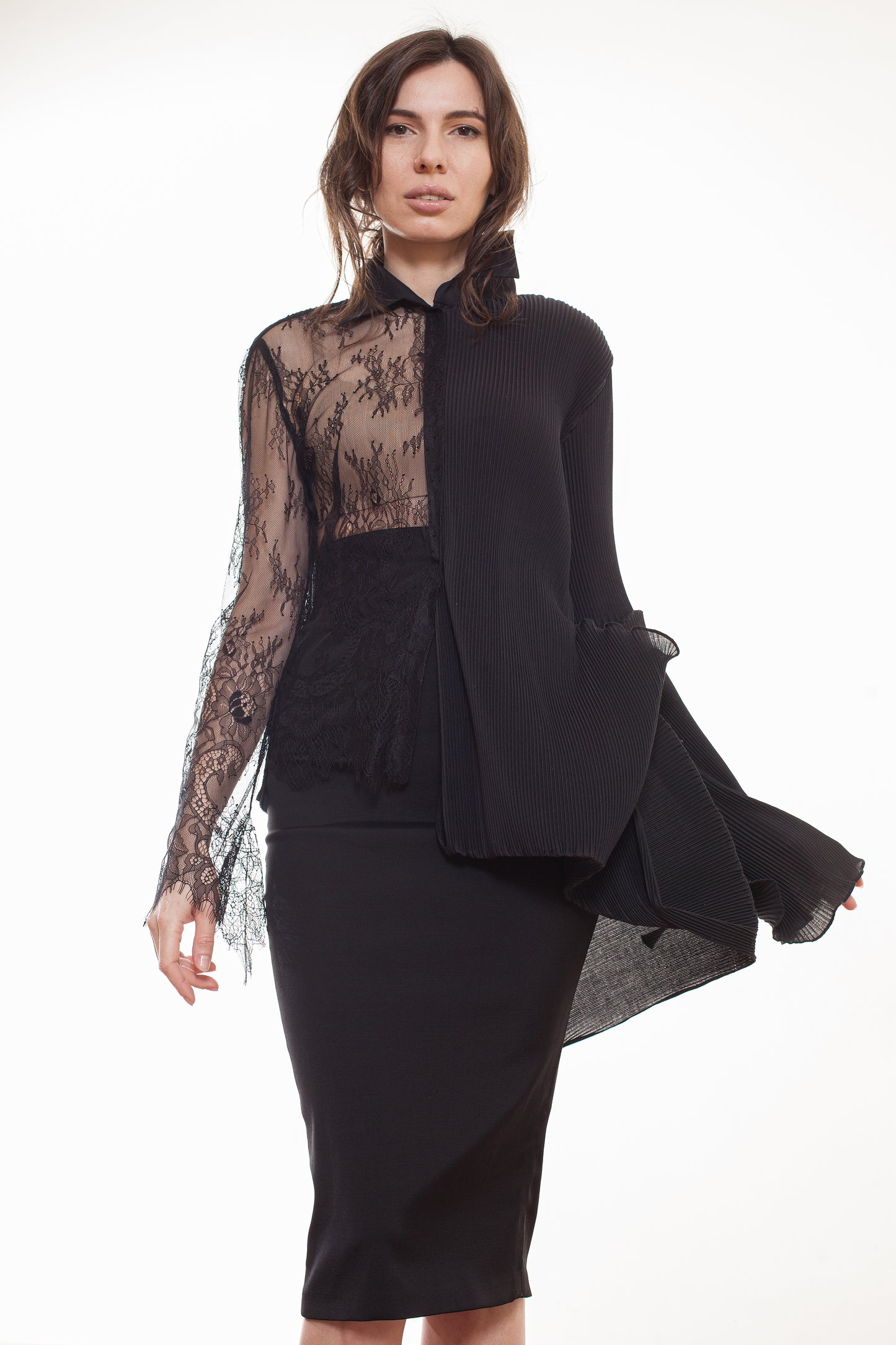 Asymmetric blouse