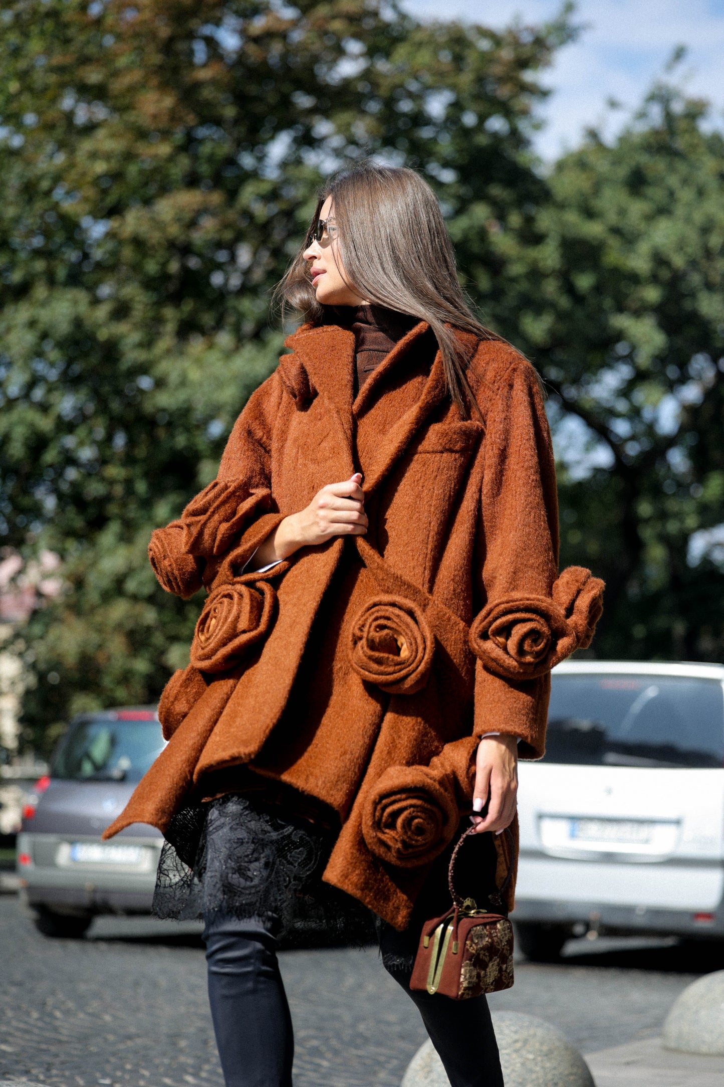 A romantic wool coat